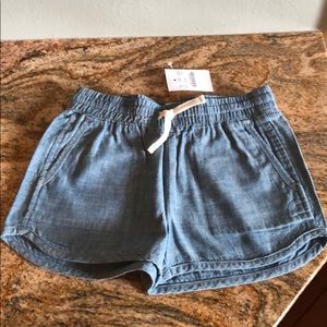 New girls chambray shorts
